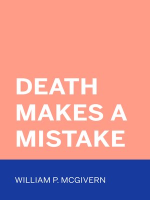 cover image of Death Makes a Mistake